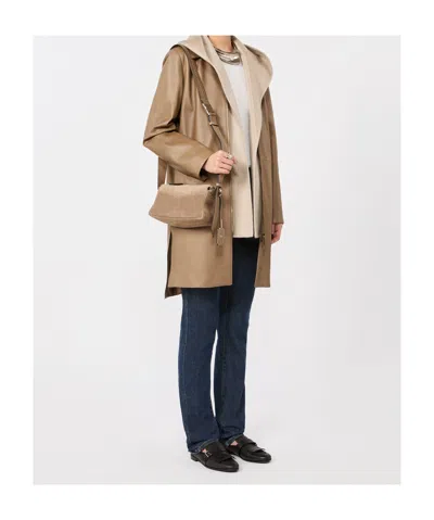 Max Mara Hooded Shawl In Multi