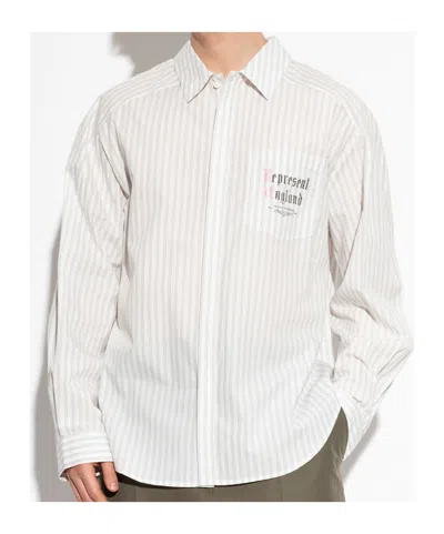 Represent Collared Long-sleeved Shirt In White