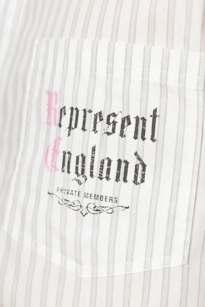 Represent Collared Long-sleeved Shirt In White