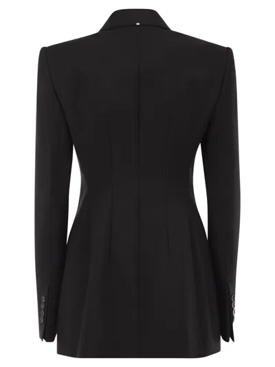 Sportmax Double-breasted Jacket Featuring Button Detailing In Black
