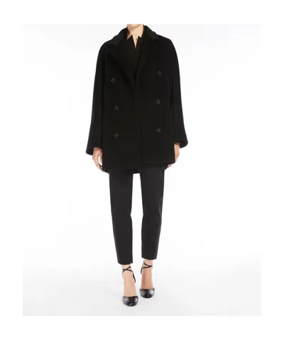 Max Mara Short 101801 Icon Coat In Black