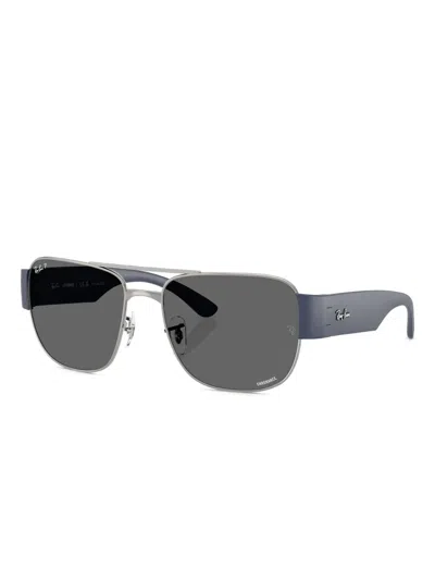 Ray Ban Square-frame Sunglasses In Silver