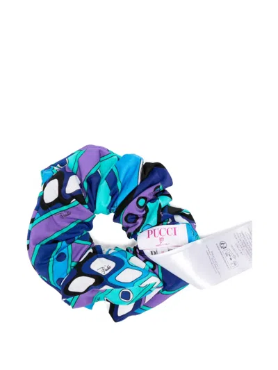 Pucci Vivara-print Zip-pocket Scrunchie In Multi