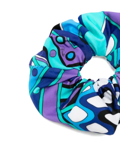 Pucci Vivara-print Zip-pocket Scrunchie In Multi