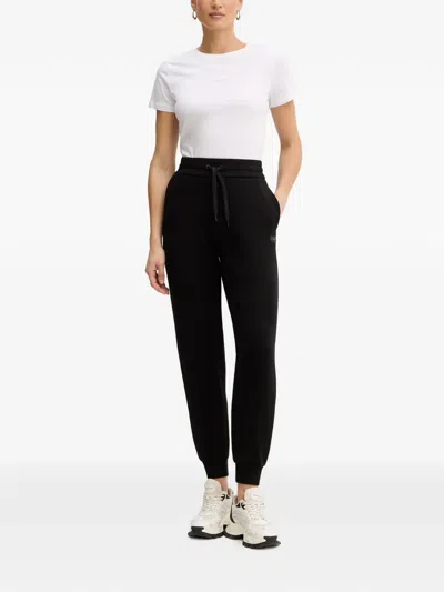 Armani Exchange Logo-patch Drawstring Track Pants In Multi