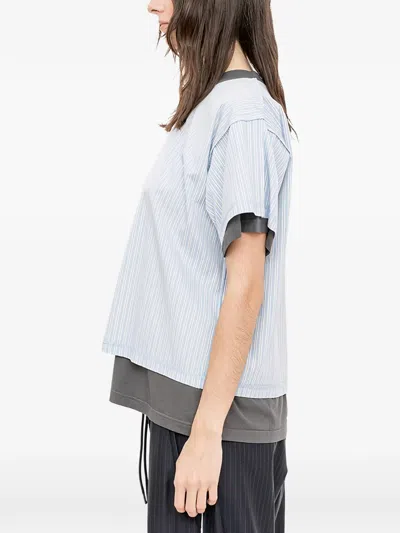 Facon Jacmin Thoai Mirror Double T-shirt In Blue