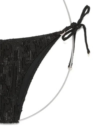 Cotazur Textured Triangle Bikini In Black