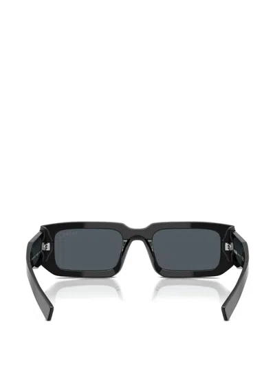 Prada Womens Black Pr 06ys Rectangle-frame Acetate Sunglasses In Black