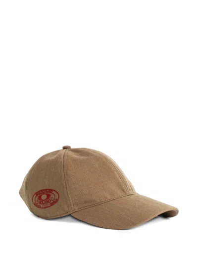 Sease Drawstring Baseball Cap In Brown