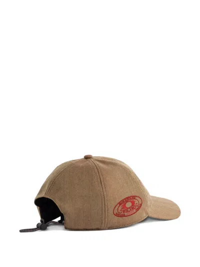 Sease Drawstring Baseball Cap In Brown