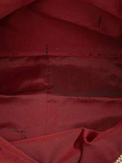 Pre-owned Fendi 2000-2010 Zucchino Canvas Tote Bag In Red