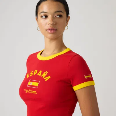 Levi's España Mini Ringer Tee T-shirt In Red