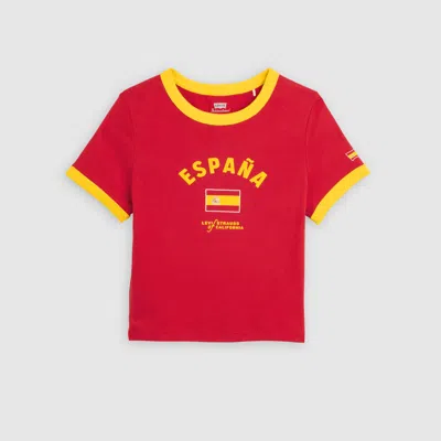 Levi's España Mini Ringer Tee T-shirt In Red