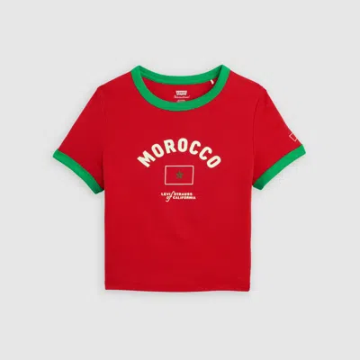 Levi's Morocco Mini Ringer Tee T-shirt In Red
