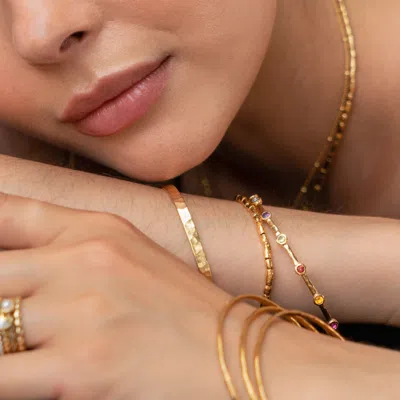 Dower & Hall Array And Nomad Bangle Set In Gold