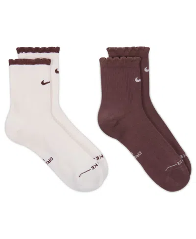 Nike Men's Everyday Elevated Mid-crew Socks, 2-pack In Multi