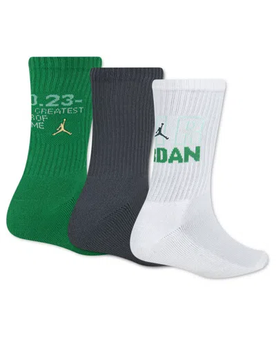 Jordan Kids' 9-11 Crew Socks, 3-pack In Multi