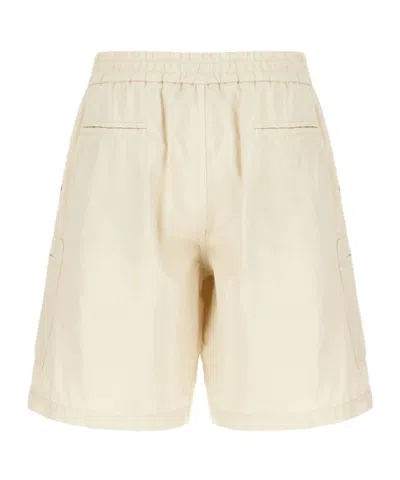 Iceberg Elasticated Bermuda Shorts In Neutral