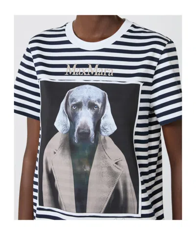 Max Mara Short Sleeve T-shirt In Multi