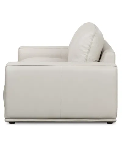 Macy's Paitlyn 2-piece Leather Sofa In Brown
