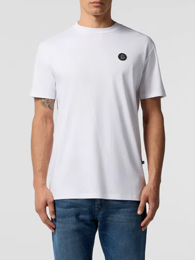 Billionaire Round Neck T-shirt Basic Men In White