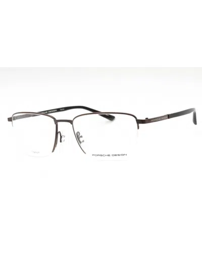Porsche Sleek Rectangular Eyeglasses 54mm Eye Size In Gray