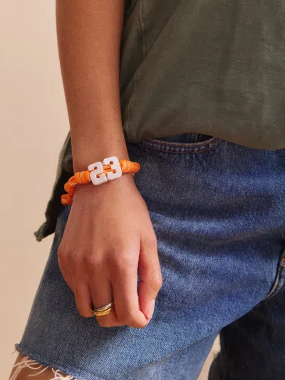 Baublebar Team Knotty Varsity Custom Bracelet In Orange