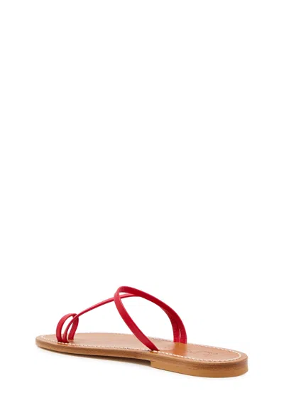 Kjacques Actium Leather Sandals In Multi