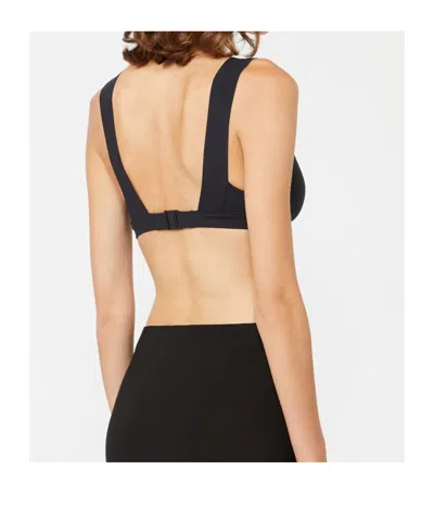 Max Mara Seamless Bikini Top In Black