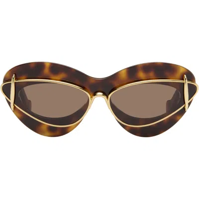 Loewe Double-frame Sunglasses In Brown