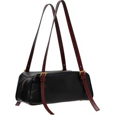 Versace Rectangular Handbag In Smooth Silk And Nylon
