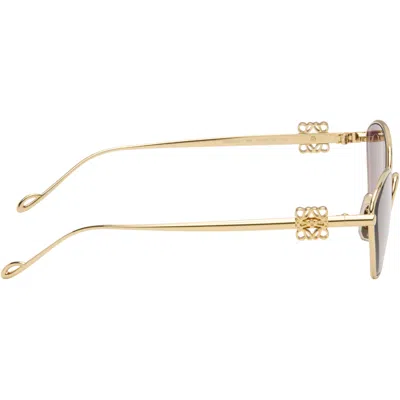 Loewe Lw40115u Anagram 30y Gold Sunglasses In Pink