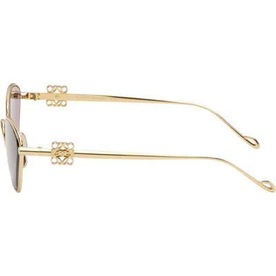 Loewe Lw40115u Anagram 30y Gold Sunglasses In Pink