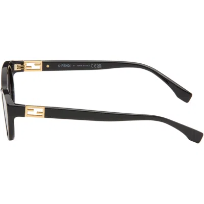 Fendi Eyewear Rectangular-frame Sunglasses In Black