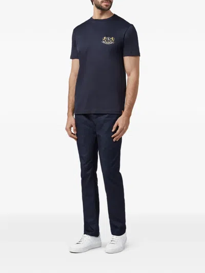 Billionaire Logo Patch T-shirt In Blue