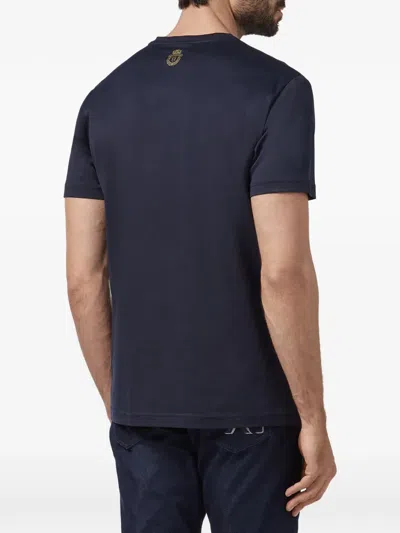 Billionaire Logo Patch T-shirt In Blue
