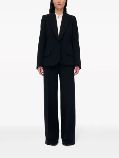 Another Tomorrow Single-breasted Blazer In Blue