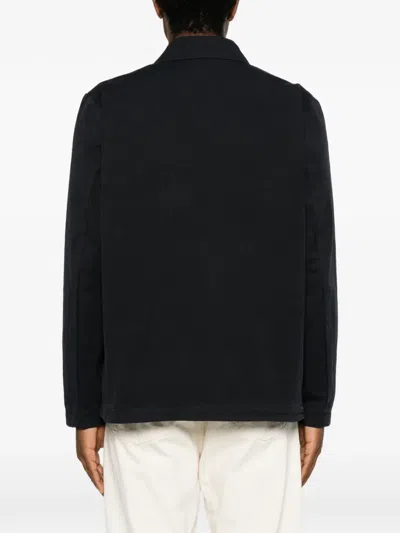 Profuomo Button-up Shirt Jacket In Black