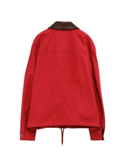 Loewe Anagram-patch Jacket In Red