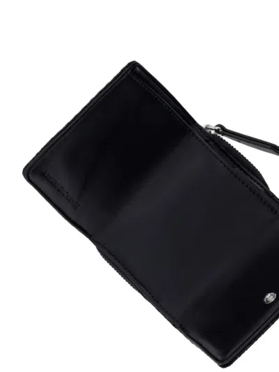 Armani Exchange Logo-debossed Wallet In Black