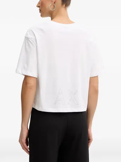 Armani Exchange Logo-embellished T-shirt In Multi