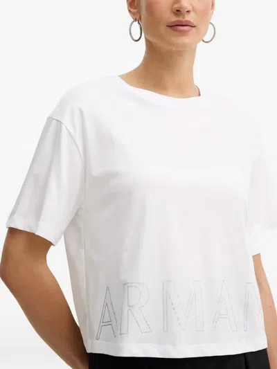 Armani Exchange Logo-embellished T-shirt In Multi