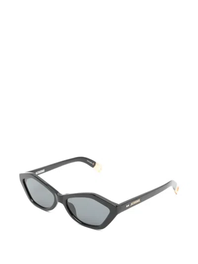 Jacquemus Geometric-frame Sunglasses In White