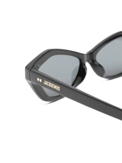Jacquemus Geometric-frame Sunglasses In White