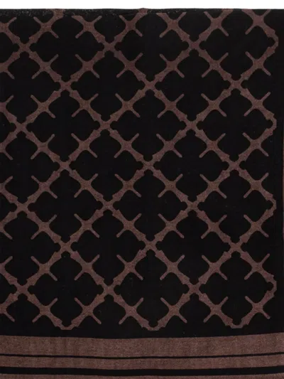 By Malene Birger Cornelis Patterned Scarf In Black