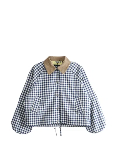 Barbour Ovingham Gingham Bomber Jacket In Multi