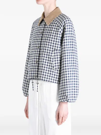 Barbour Ovingham Gingham Bomber Jacket In Multi