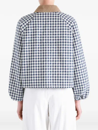 Barbour Ovingham Gingham Bomber Jacket In Multi