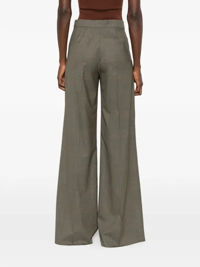 Max Mara Netto Check-pattern Wide-leg Trousers In Multi