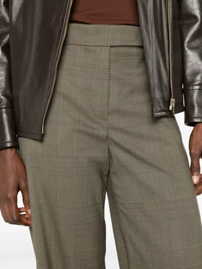 Max Mara Netto Check-pattern Wide-leg Trousers In Multi